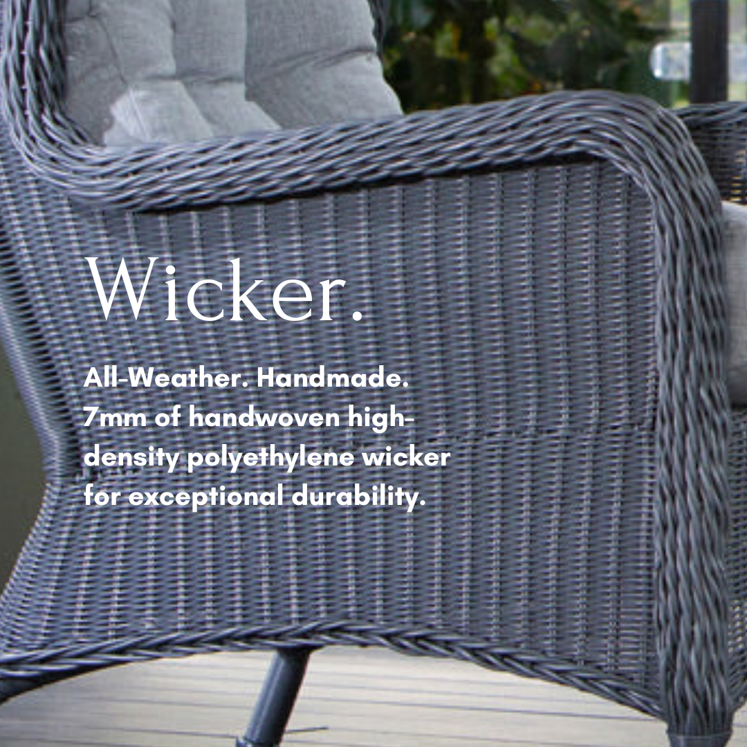 "LONDON" Graphite Outdoor Sofa - 3 Seat