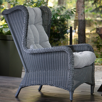 "LONDON" Graphite Wicker Outdoor Armchair