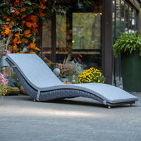 Premium Wicker Chaise Lounge