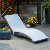 Premium Wicker Chaise Lounge