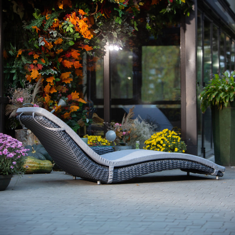 Premium Wicker Chaise Lounge