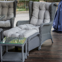 "LONDON" Graphite Wicker Outdoor Armchair